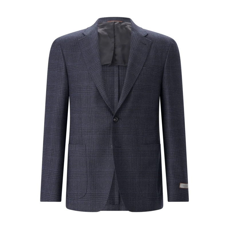 Canali Anzugjacke Sakko aus Wolle blau