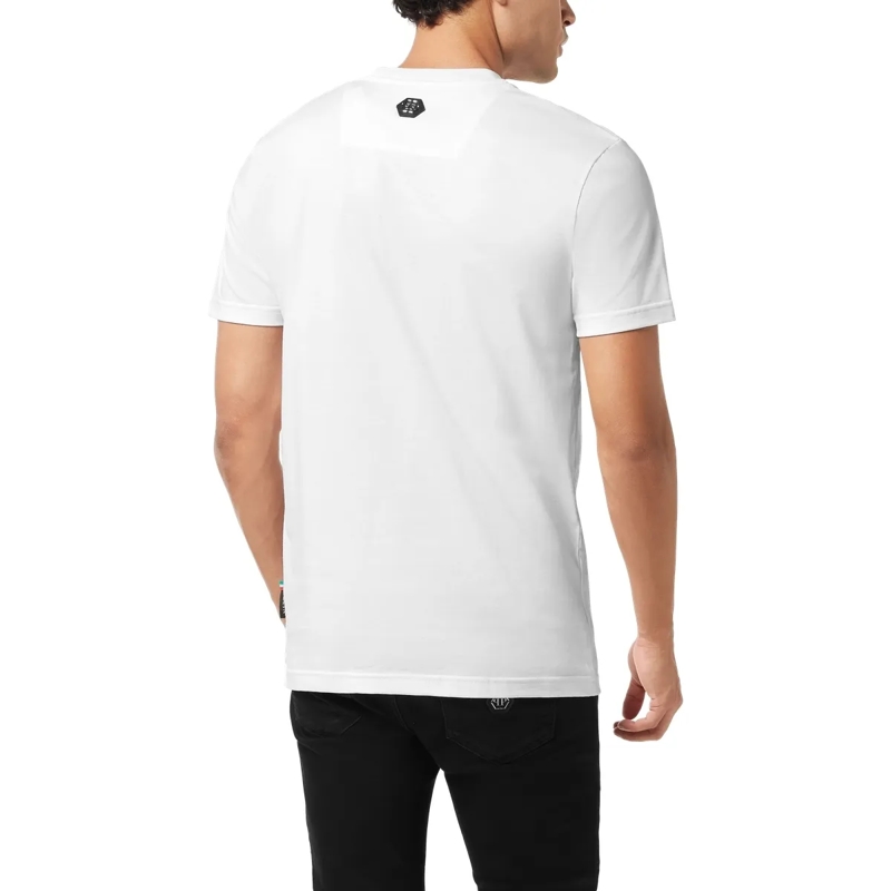 Philipp Plein T-Shirt T-Shirt Rundhalsausschnitt Ss Verziert weiss(Image 2)
