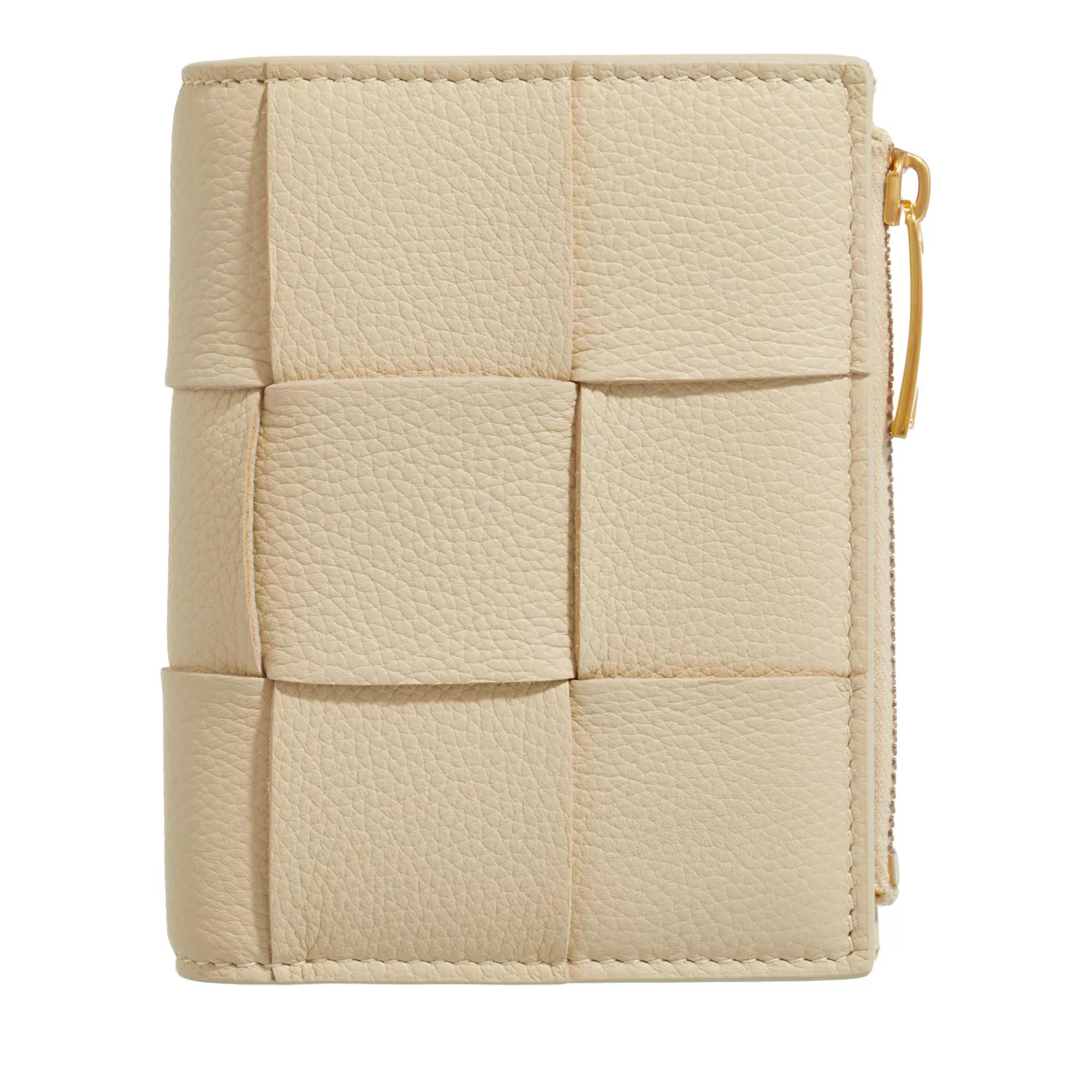 Bottega Small BiFold Zip Wallet Porridge BiFold Wallet