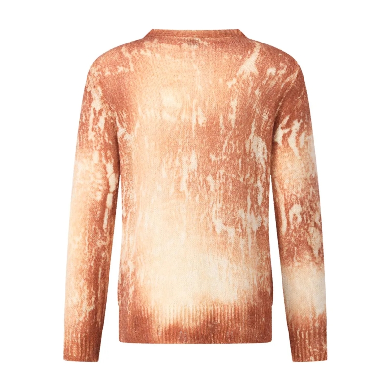 CALIBAN Pullover Strickpullover mit Kaschmir orange(Image 4)