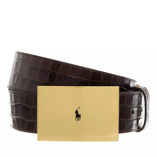 Polo Ralph Lauren 45Mm Rt Belt Medium Chocolate Leather Belt