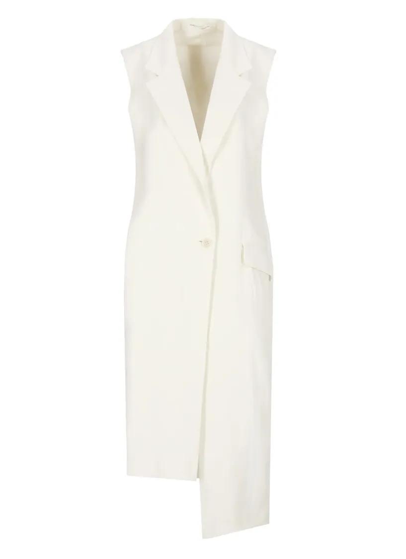 Thumbnail - Y-3 - Linen Blend Dress - Größe S - weiß