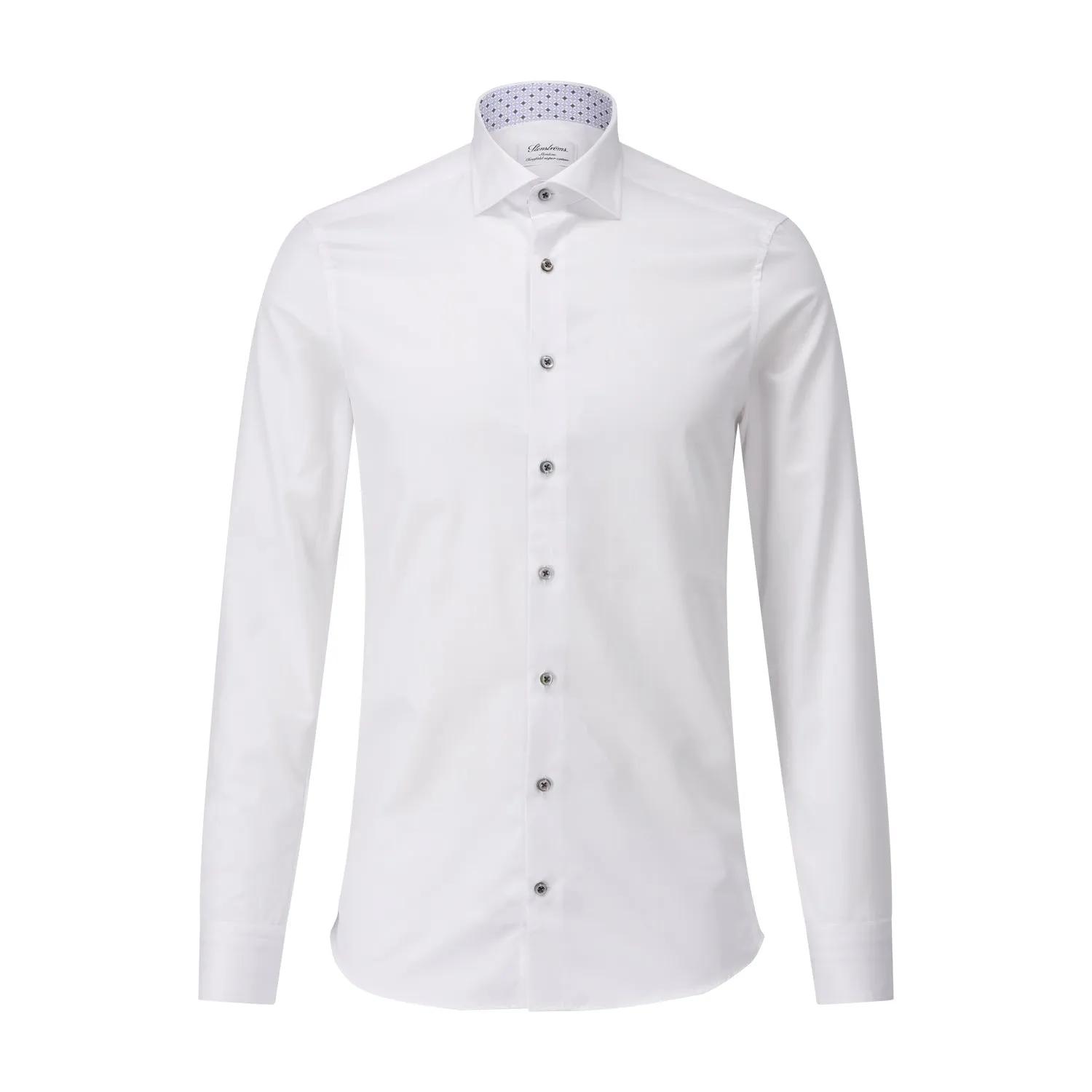 STENSTRÖMS Slim-Fit Hemd aus Cotton-Twofold Weiß | Hemd