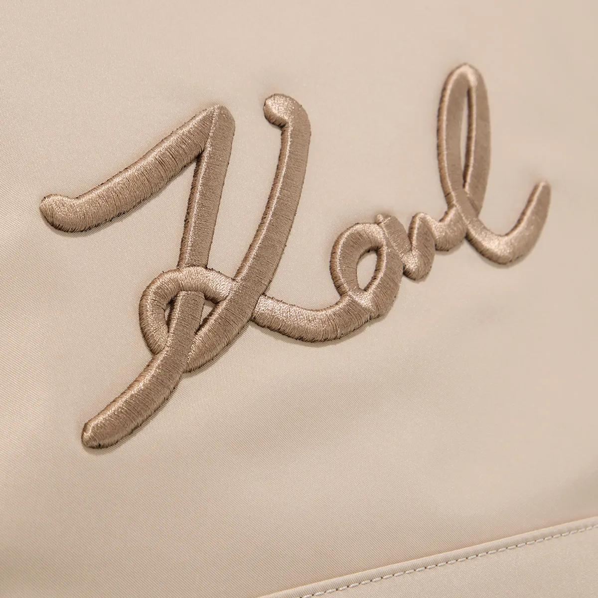 Karl Lagerfeld Shoppers & Totes K Signature Nylon Md Tote in beige