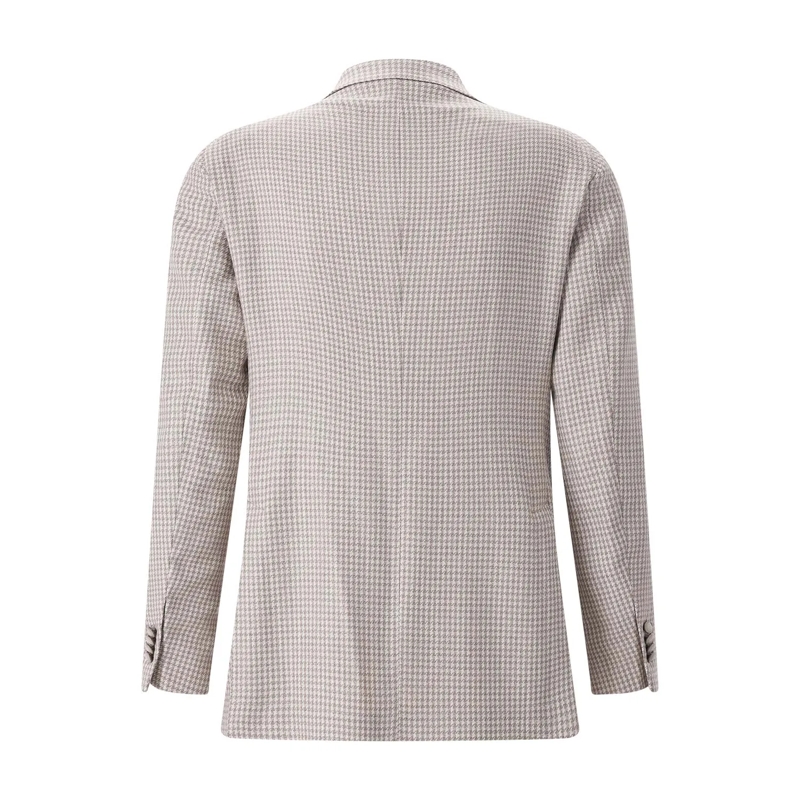 Tagliatore Veste de costume Sakko aus Woll-Seiden-Mix beige(Image 7)