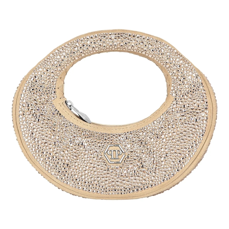 Philipp Plein Crossbody Bag Henkel Tasche Verziert beige