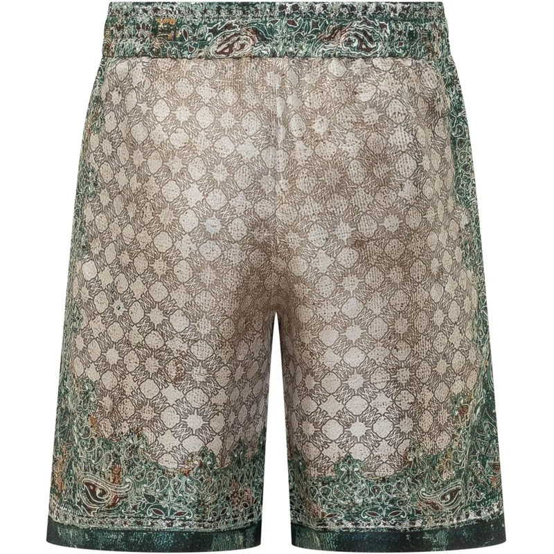 Amiri Shorts Shorts Bandana con Coulisse e Stampa All Over grün(Image 2)