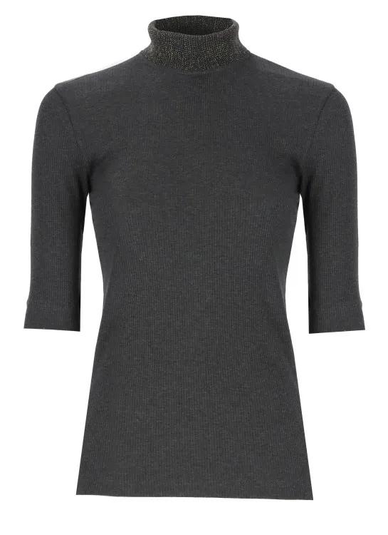 Brunello Cucinelli - Sweater With Jewel - Größe M - schwarz