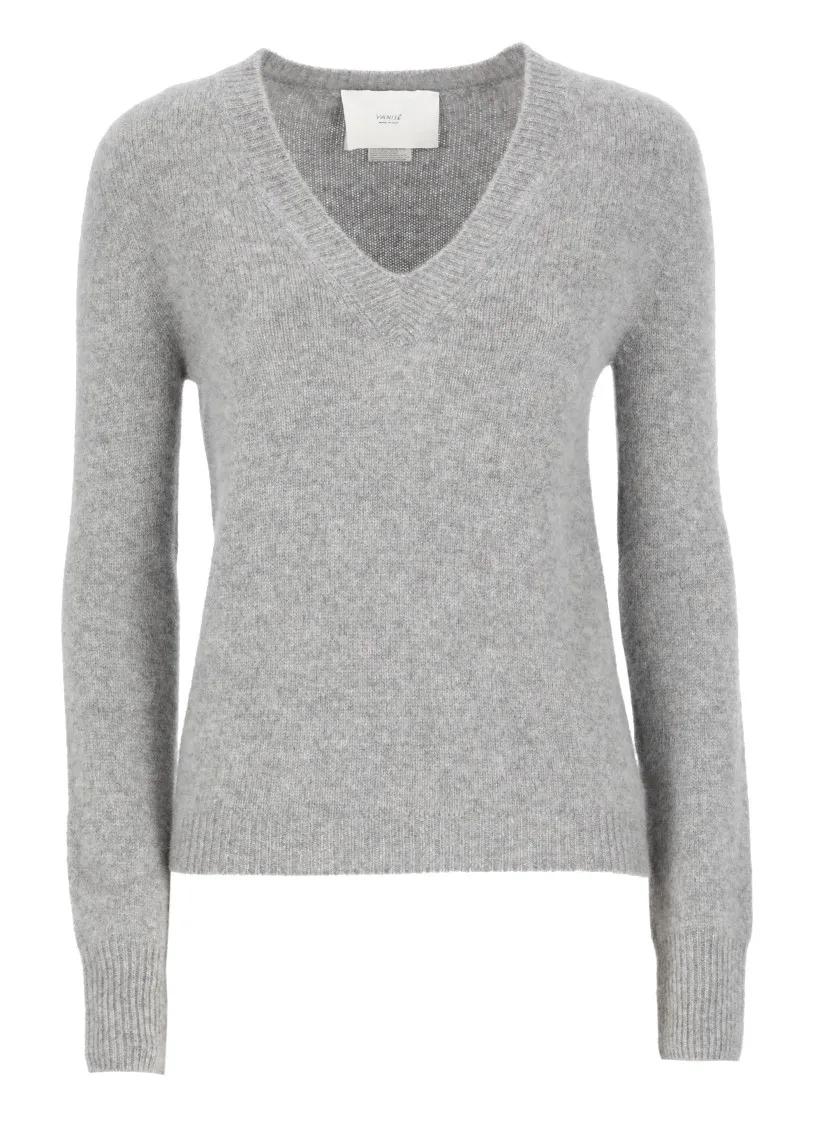 Vanise - Grey Cashmere Sweater - Größe 44 - grau