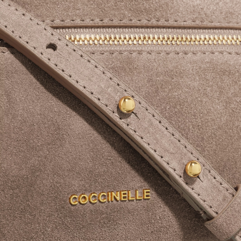 Coccinelle Crossbody Bag Hyle Suede Warm Taupe(Image 5)