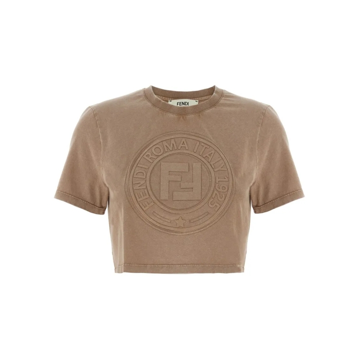 Tシャツ・カットソー FENDI 3D 'Fendi Roma' T-shirt Brown Fendi 3D ' Roma' T-Shirt Brown | T-Shirt