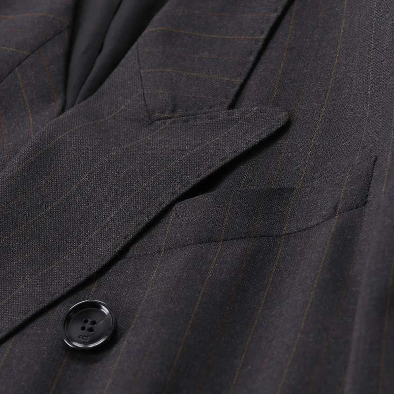AMI Paris Blazer Zweireihiger Blazer aus Wolle grau(Image 3)