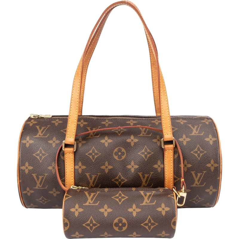 Louis Vuitton Tote Louis Vuitton Canvas Monogram Papillon Set Handbag braun