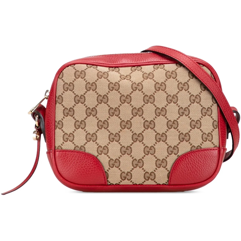Gucci Schultertasche GG Canvas Bree Crossbody braun