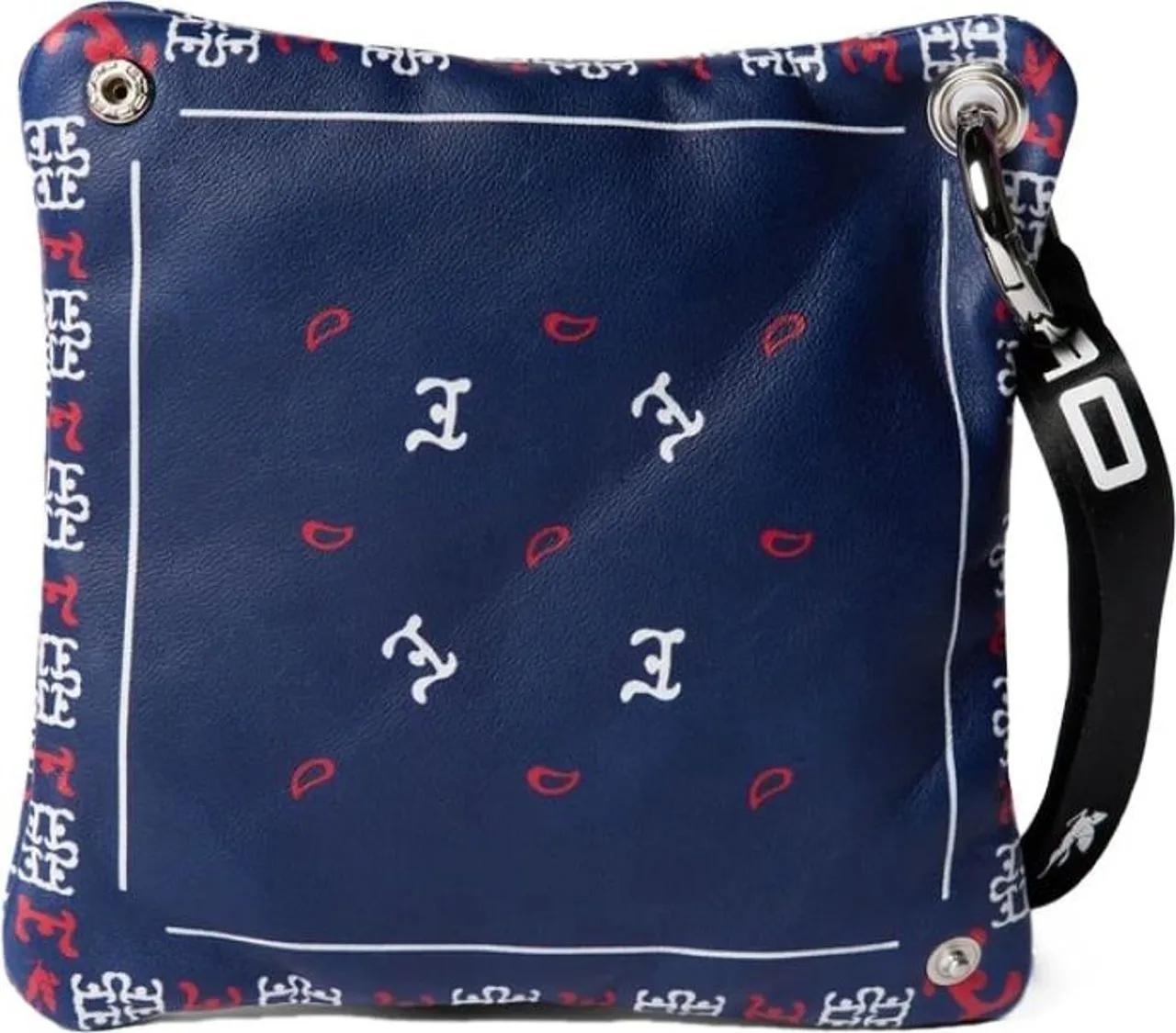 ETRO Heuptassen Paisley Print Logo Pouch Bag in blauw