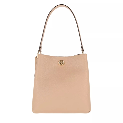 Coach Polished Leather Charlie Bucket Beige Sac reporter