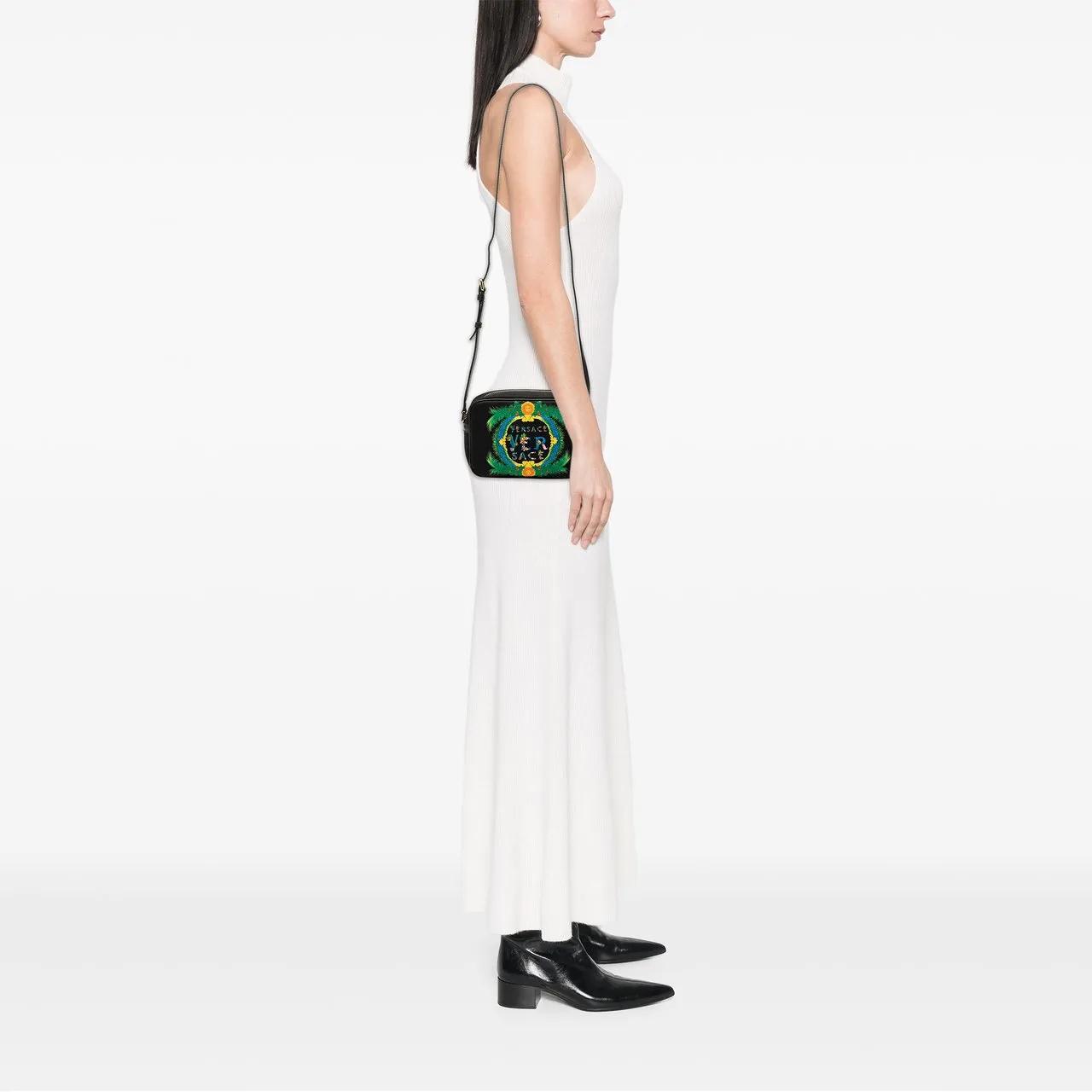 Thumbnail - Versace Hobo Bags - Logo Canvas Beverly Palm Miami Crossbody - Gr. unisize - in Schwarz - für Damen