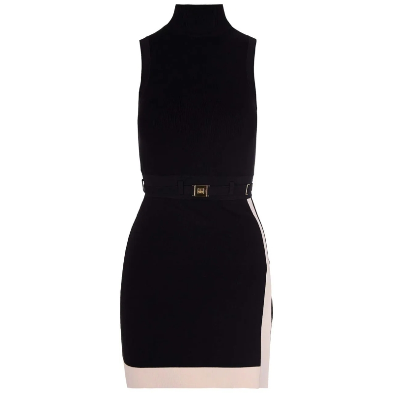 Elisabetta Franchi Midikleid Dresses Neroburro schwarz