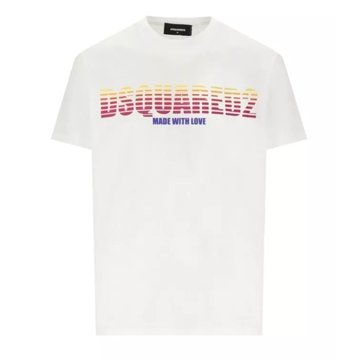 Dsquared2 Cool Fit Made With Love White T-Shirt White 
