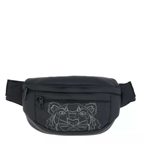 Kenzo Nylon Doudoune Tiger Belt Bag Black Crossbody Bag
