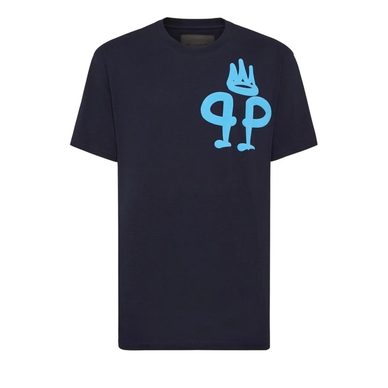 Philipp Plein T-Shirt T-Shirt King Plein dunkel-blau