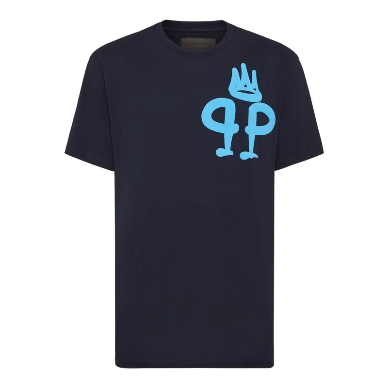 Philipp Plein T-Shirt T-Shirt King Plein dunkel-blau