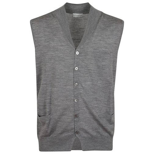 Ballantyne Übergangsjacke Pure Wool Waistcoat Grey