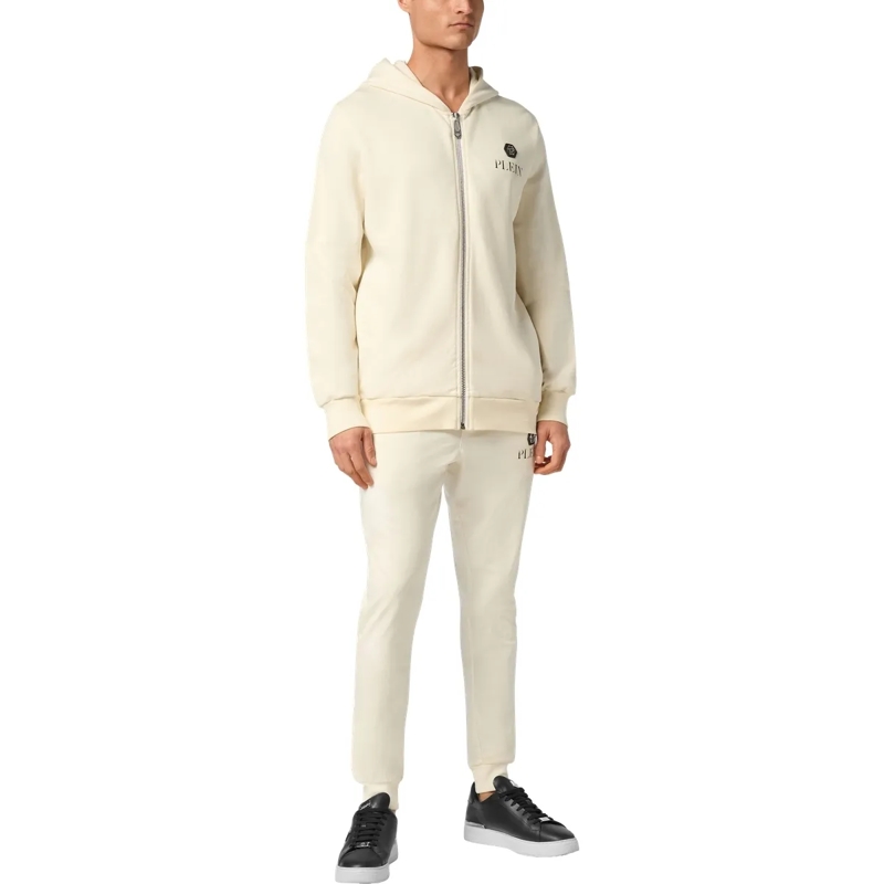 Philipp Plein Top Sweatjacke Mit Kapuze weiss(Image 4)