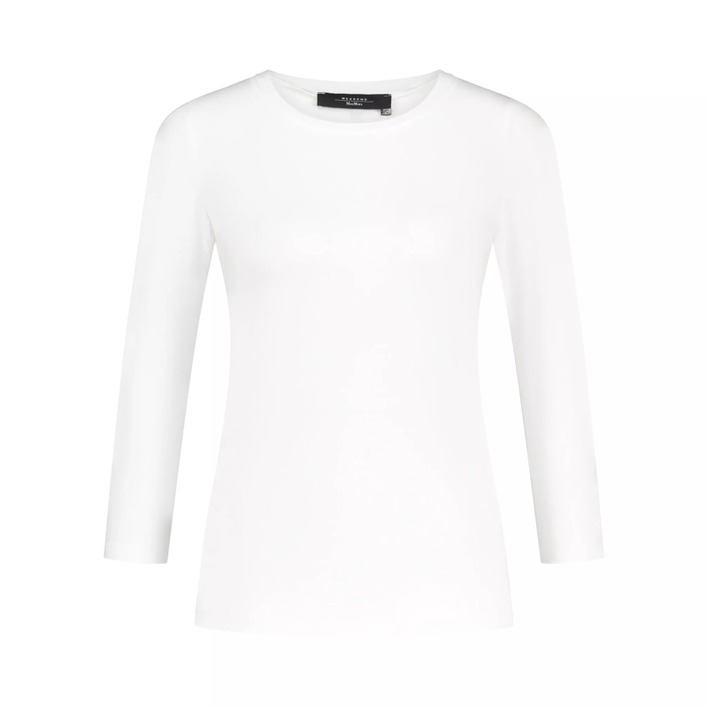 Max Mara  Shirt Multia mit 3/4-Ärmeln 47702392275290 Weiß