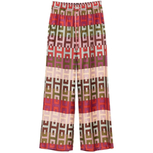 Lorena Antoniazzi  Red Silk Trousers Red
