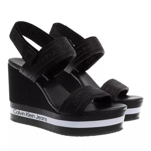Calvin Klein Wedge Sandal Black Sandale
