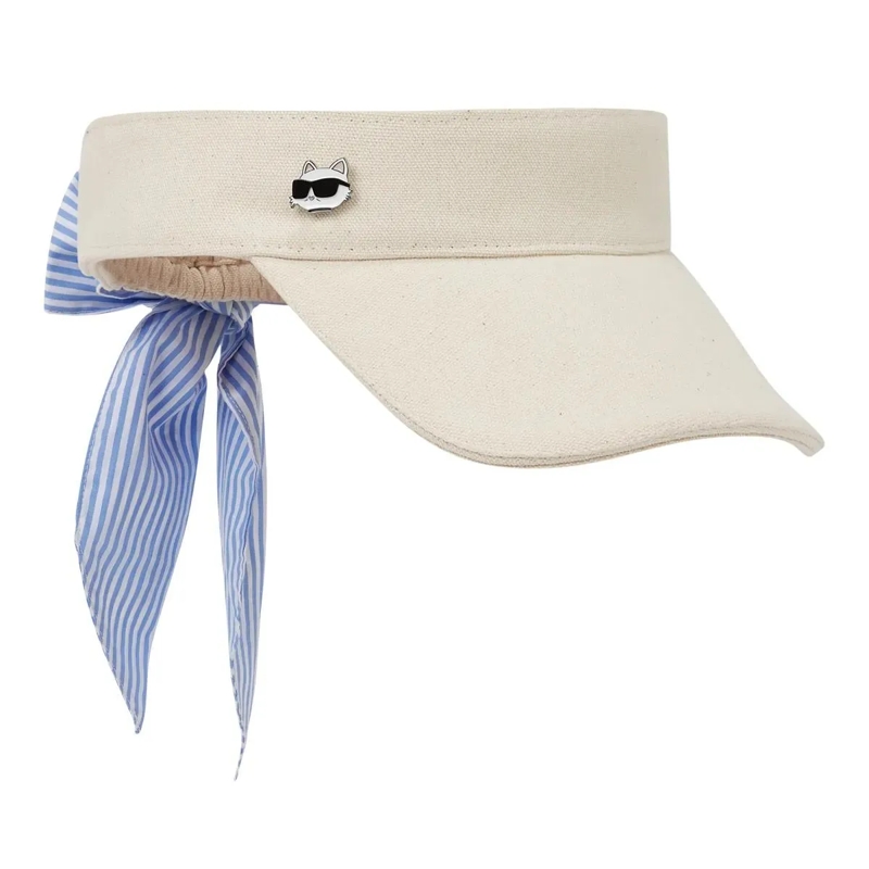 Karl Lagerfeld Mütze IKON CHOUPETTE TIE DETAIL VISOR Hut natur