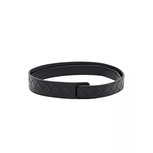 Bottega Veneta Leren Riem Leather Belt Black