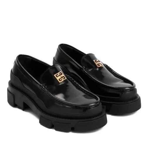 Givenchy 4G Terra Leather Loafers Black Laars