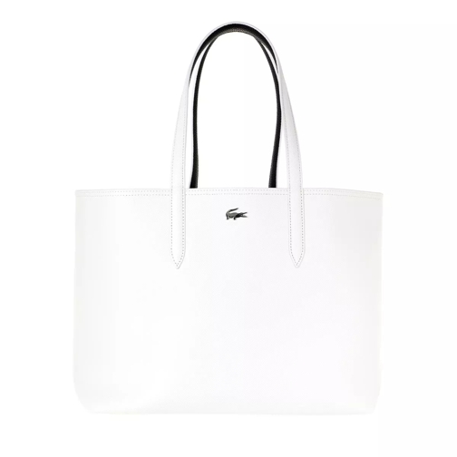 Lacoste Anna Shopping Bag Blanc Noir Sac à provisions