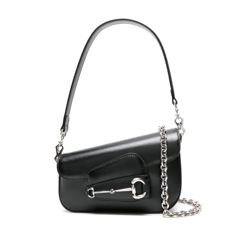 Gucci Schultertasche Calf Leather Shoulder Bag Black