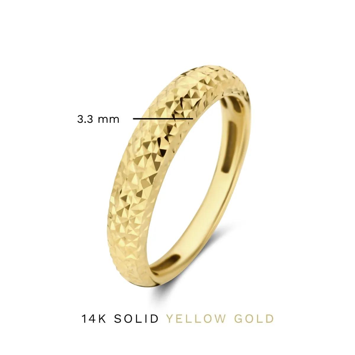 Thumbnail - Isabel Bernard Ring - Rivoli Laura 585 Gold Ring - Gr. 50 - in Gold - für Damen