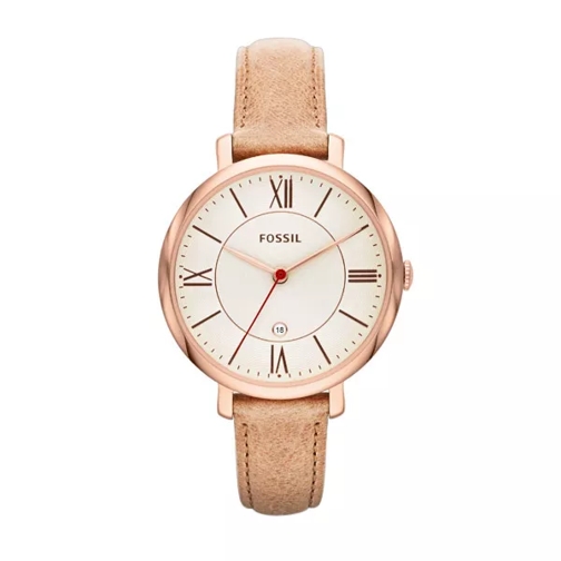 Fossil Jacqueline Watch Leather Rose Sand Multifunktionsuhr