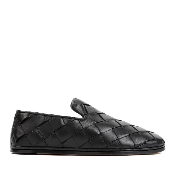 Bottega Veneta Loafers & Ballerinas - Sunday Black Nappa Lamb Leather Slippers - Gr. 36 (EU) - in Schwarz - für Damen