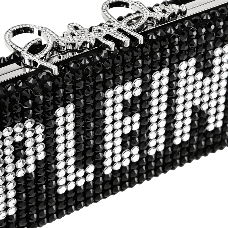 Philipp Plein Clutch Clutch Mit Schmucksteinen schwarz(Image 5)