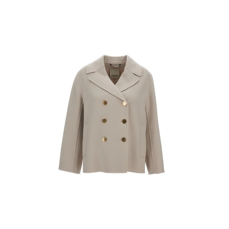Max Mara Winterjas Margot Double-Breasted Coat Neutrals