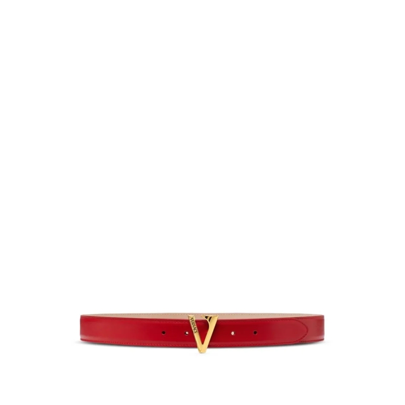 Versace Gürtel Calf Leather Belt Red