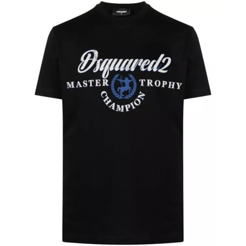 Dsquared2 Logo-Print Black Cotton T-Shirt Black 