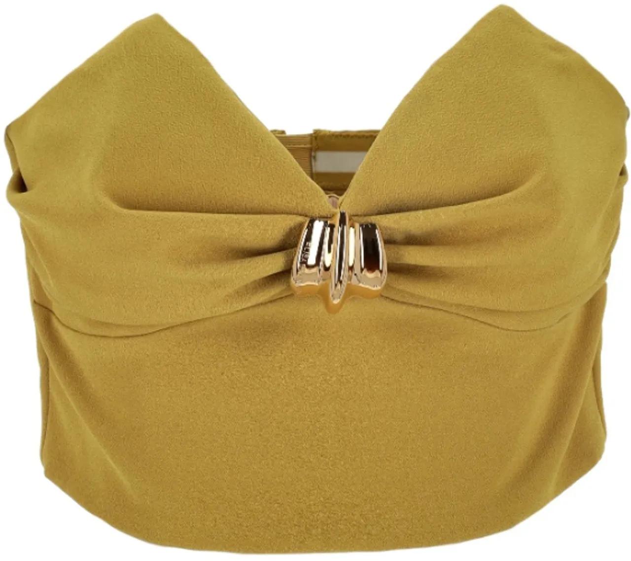 Thumbnail - Elisabetta Franchi - Top Yellow - Größe 42 - gelb