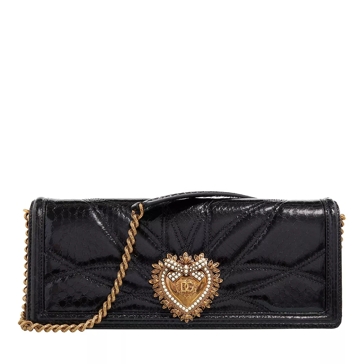 Dolce & Gabbana Small Black Leather Devotion Bag