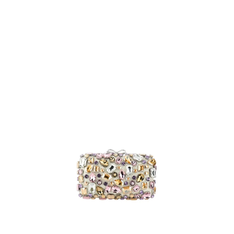 Self Portrait Schultertasche Crystal Crossbody Bag Neutrals