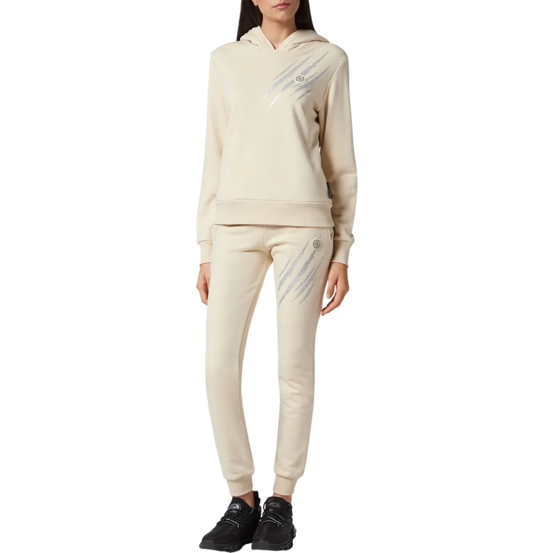 Plein Sport Top Sweatshirt Mit Kapuze Scratch beige(Image 4)