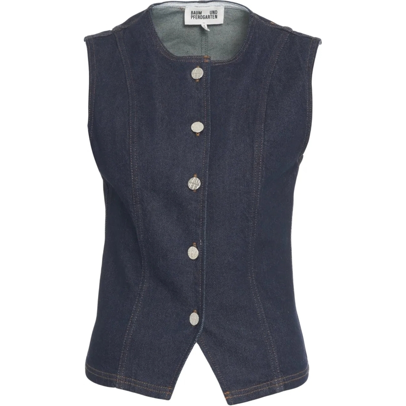 Baum Und Pferdgarten  Denim vest 'Mene' blau