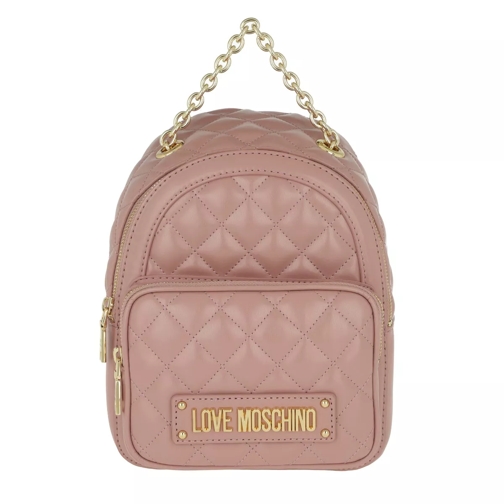 Love Moschino Quilted Nappa Pu Small Backpack Rosa Backpack