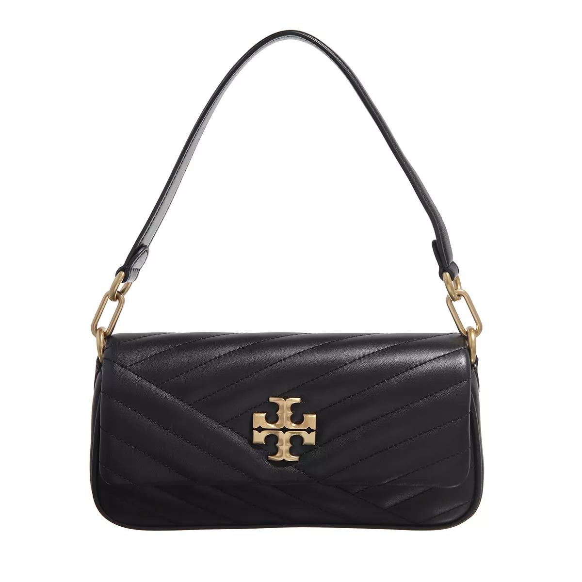 Tory Burch Crossbody Bags - Kira Chevron Small Flap Shoulder Bag - Gr. unisize - in Schwarz - für Damen